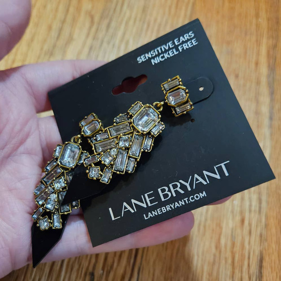 NWT! Lane Bryant Eclectic Retro Style Glam Earrings ~ Nickel Free - Picture 8 of 8